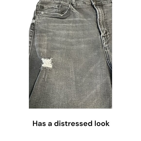 True Religion Mens Logan Relaxed Taper Distressed Jeans Size 34 Gray Denim - Picture 4 of 10